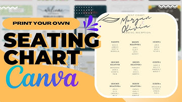 How to Create a Printable 🪑 SEATING CHART 🪑 in Canva! (Free Templates)