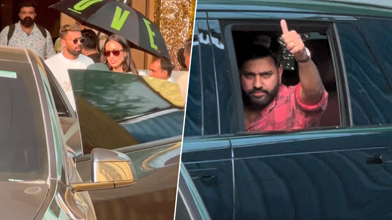 Hardik Pandya Slays With GF Mahieka In A Lamborghini While Rohit Sharma Rides His Range Rover!