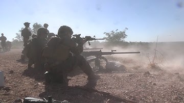 MRF-D Engineers Participate in Live-Fire Machine Gun Range