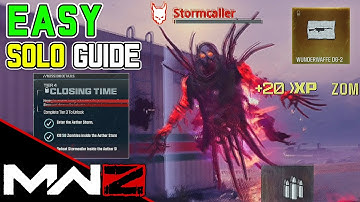 DEFEAT STORMCALLER INSIDE THE AETHER STORM - MW3 ZOMBIES (Solo Guide)