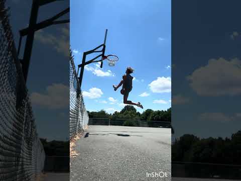 CRAZIEST WHITE BOY DUNKER!!!  #trackandfield #gym #basketballball #dunk