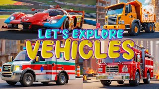 Fun Learning with Vehicles for Toddlers Explore Play and Discover