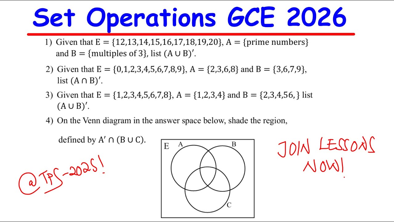 Set Operations & Shading Venn Diagram - YouTube