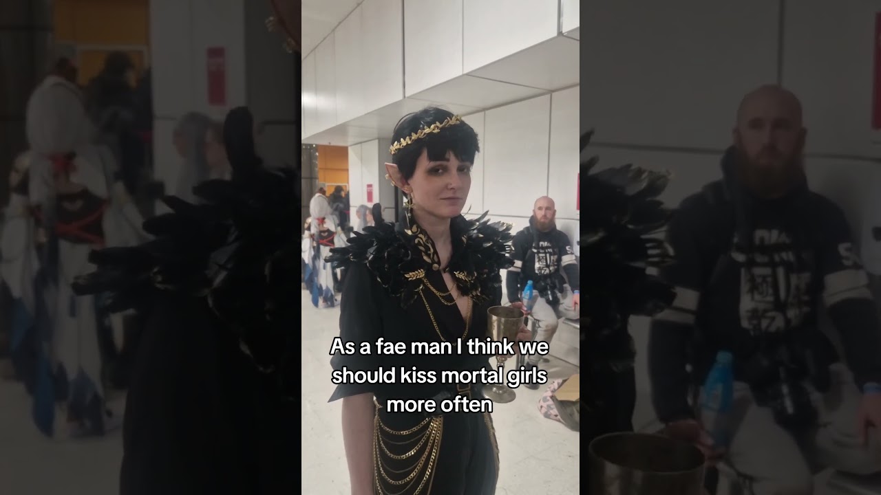 ✨Fae men should kiss mortals✨ MCM birmingham ✨ cardan and Jude cosplay reveal ft. Feyre #shorts