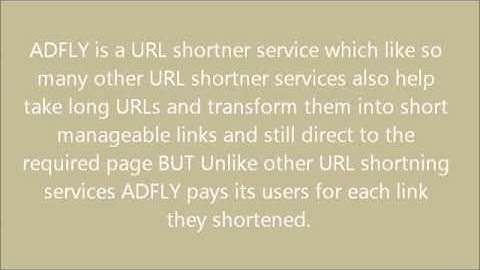 ADFLY VIDEO TUTORIAL CONTEST
