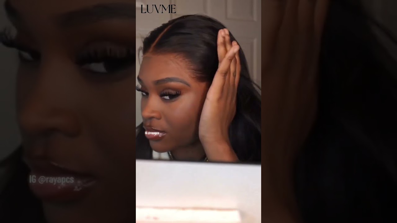 My first glueless lace wig❣️I bet you can not see the lace!😍  