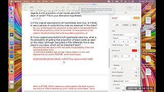 Solution to hypothesis test discussion