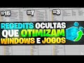 OTIMIZE SEU WINDOWS E QUALQUER JOGO COM ESSAS 15 REGEDITS OCULTAS!