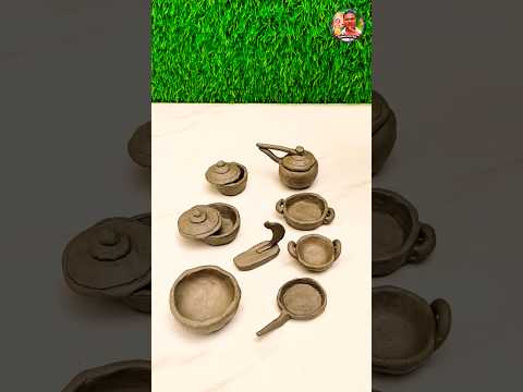 DIY How to make kitchen set with clay | kitchen cooking maki