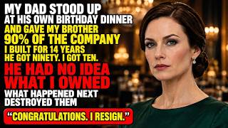 My Dad Gave My Brother 90% of the Company I Ran for 14 Years — I Said Congratulations. I Resign.