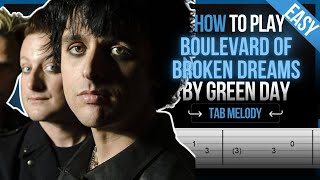 PDF Sample Boulevard of Broken Dreams - Green Day - EASY guitar tab & chords by TabMaster.