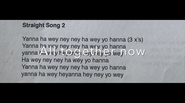 Straight Song 2 Practice 1