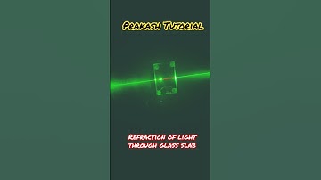 Refraction of light through glass slab #class10 #light