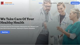Hospital Website By SNP ZONE With Source Code 😍😍