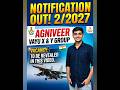 watch Fullvideo 🚨🇮🇳✈️IAF AgniveerVayu02/2027 Notification Released! CheckX& YGroupVacancy🇮🇳✈️#shorts
