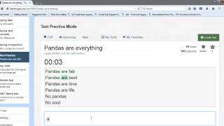 10FastFingers Text Practice  (Pandas are everything ) - 85 WPM with 100% Accuracy