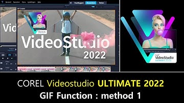 Corel Videostudio 2022 Ultimate : Making a GIF..  method 1
