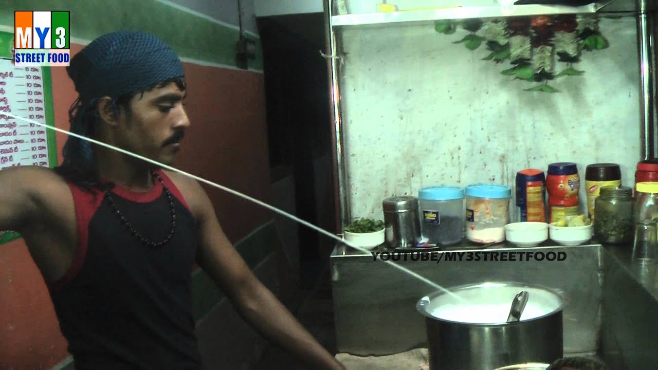 MILK PACKET OPENING INDIAN STYLE - STREET FOOD street food