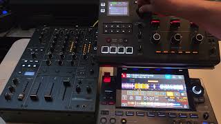 Alpha Theta's RMX-IGNITE in SAMPLE TRIGGER and SAMPLE ROLL modes. Create your own percussion-base...