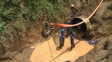 Tin Nóng: Đường ống nước Sông Đà vỡ lần thứ 19