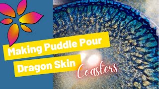 17. Making Crackle-Effect Resin Coasters - Puddle Pour