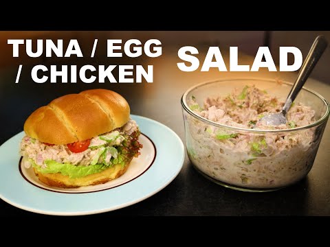 Video: How To Make A Salad With Tuna, Fresh Cucumber And Egg