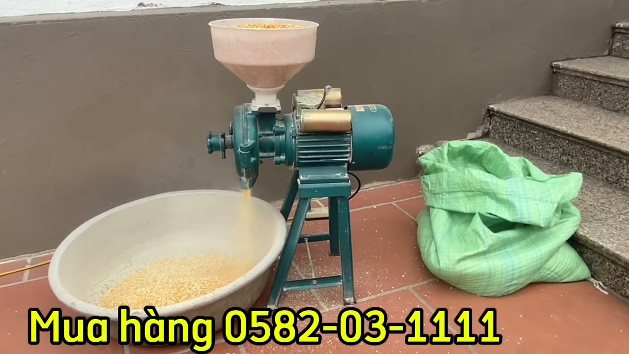 Máy nghiền ngô mảnh- máy nghiền ngũ cốc- máy xay bắp - máy đập ngô- máy xay bột khô- máy xay gạo mịn