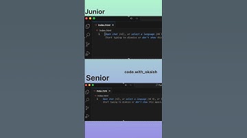 Junior vs Senior in Coding 🔥 #reels #viral #website #coding #html #webdevelopment #shorts