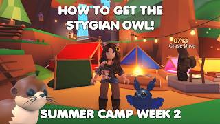 HOW to get the STYGIAN OWL in Adopt me! Summer camp week 2!
