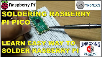 How to solder header pins on Raspberry Pi pico | VG TRONICS | Soldering