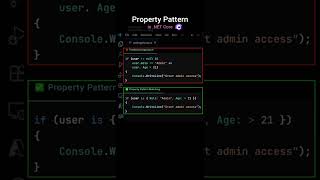 What is Property Pattern | .NET Core #coding #shorts #dotnetcore #dotnet #apidesign #designpattern