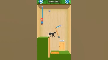rescue cut rope puzzle stage 3853| rescue cut rope puzzle game for android and iOS #short