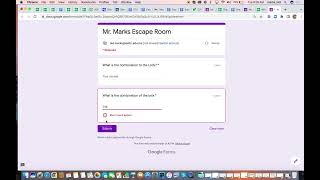 Escape Room Digital Lock