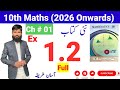Class 10 Math | Chapter 1 Complex Numbers | Exercise 1.2 Full Solution | Punjab Textbook Board 2026