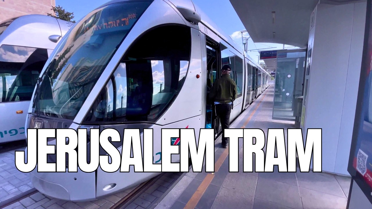 Full Tram Journey in Jerusalem | City Center to Hadassah Hospital