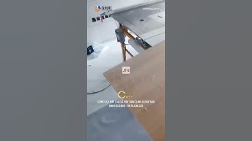 Cắt ván gỗ công nghiệp sắc nét bằng máy cưa bàn trượt JT 9 #maycuagocongnghiep