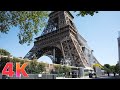 [4K HDR] Walk with me from Trocadero to the Eiffel Tower during lockdown 🇫🇷  — 封鎖中にトロカデロからエッフェル塔まで歩く