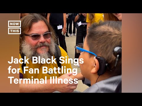 Jack Black sings 'School of Rock' song to terminally ill teen in  heartwarming video