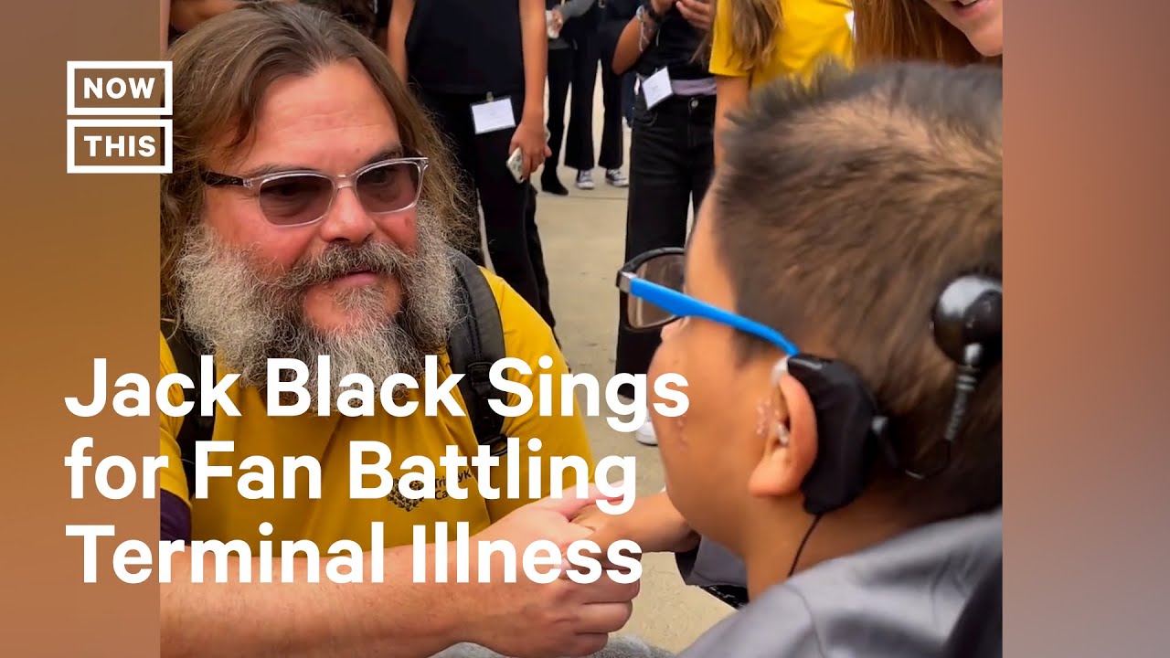 Jack Black Performs School Of Rock Song To Sick Child in Touching Video