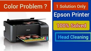 Epson Printer Power Cleaning | Color Printing Problem Kaise Thik Kare | White Lines on Printout