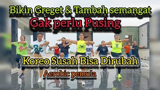 Download Lagu BIKIN GREGET TAMBAH SEMANGAT//AEROBIC PEMULA// #monixbara #aerobicpemula #aerobicterbaru MP3