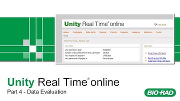 Bio-Rad Unity Real Time online Training - Part 4 - Data Evaluation