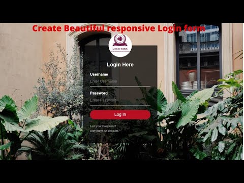Login form with avatar using HTML and CSS | How to create login form | login form create