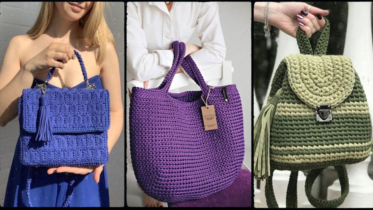 Amazing Crochet Bag Ideas for women’s Crochet Backpack Handmade designs ...