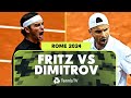Taylor fritz vs grigor dimitrov highlights  rome 2024
