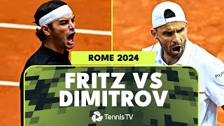 Taylor Fritz Vs Grigor Dimitrov Highlights Rome 2024