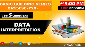 Data Interpretation Top 5 Questions I Basic Building Series || GATE/ESE - 2022