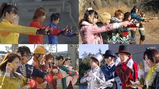 Super Sentai Final Henshin And Roll Call (Gaoranger - Ryusoulger)