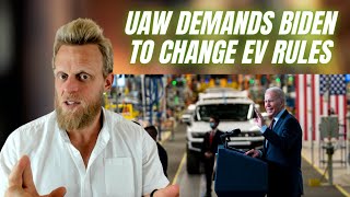 UAW implies it wont endorse Biden for re-election unless EV rules changed