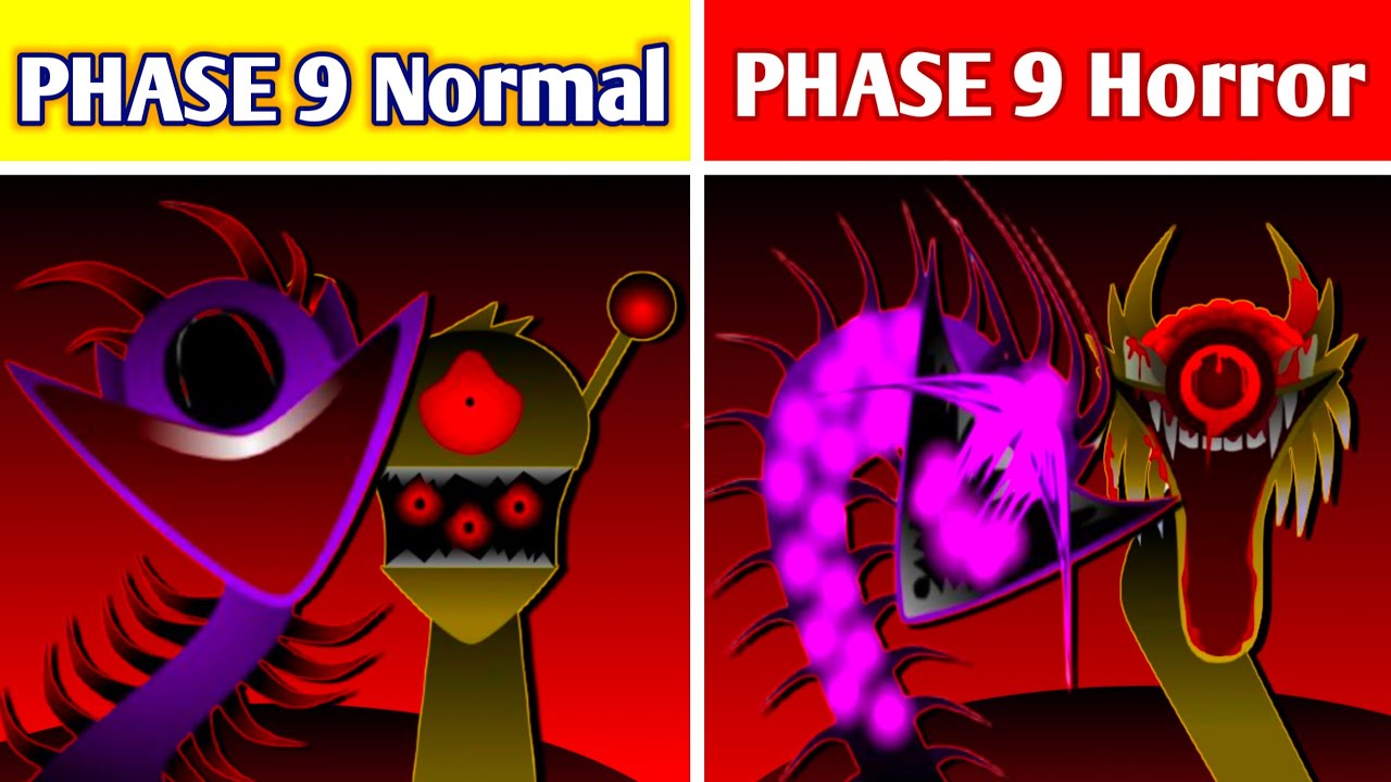 Sprunki Phase 9 Normal VS Horror Mod (NEW REACTIONS) - YouTube